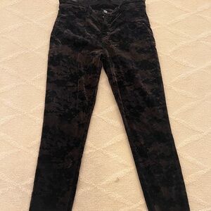 J Brand Skinny Pants Velvet Olive Camo